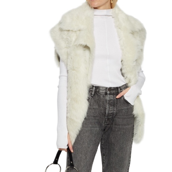 IRO Olair Reversible Shearling Vest - Picture 3 of 13